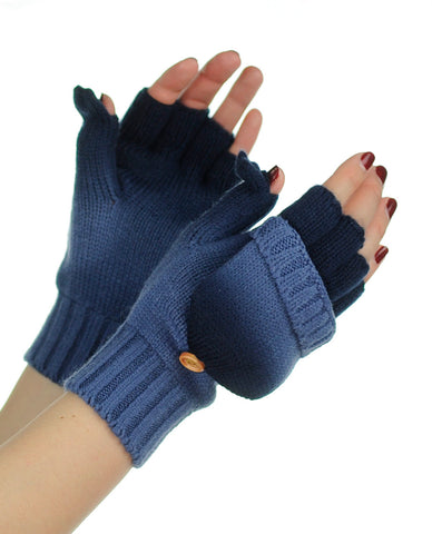 NYfashion101 Exclusive Unisex Two Tone Convertible Flip Glove Mittens