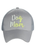C.C Ponycap Color Changing Embroidered Quote Adjustable Trucker Baseball Cap, Dog Mom