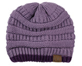 Trendy Warm Chunky Soft Stretch Cable Knit Beanie Skully