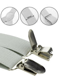 NYFASHION101 Men's Elastic Adjustable Trouser Braces Y Back Suspenders