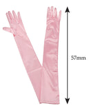 NYFASHION101 Women's Classic Long Opera Length Satin Gloves 16BL