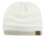 Trendy Warm Chunky Soft Stretch Cable Knit Beanie Skully
