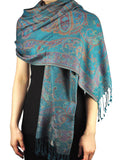 NYFASHION101 Women's Large Soft Paisley Floral Pattern Scarf Shawl Wrap