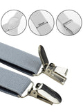 NYFASHION101 Men's Elastic Adjustable Trouser Braces Y Back Suspenders