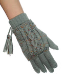 NYfashion101 Exclusive Colorful Confetti Removable Hand Warmer Winter Gloves