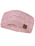 C.C Soft Stretch Winter Warm Cable Knit Fuzzy Lined Ear Warmer Headband
