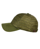 C.C Paper Straw Weaved Panel Precurved Suede Feel Brim Baseball Cap Hat