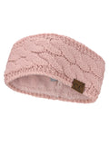 C.C Soft Stretch Winter Warm Cable Knit Fuzzy Lined Ear Warmer Headband
