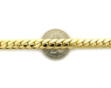 Gold-Tone 8mm Miami Cuban Chain Necklace w/ Lobster Clasp