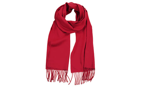 Unisex Classic Softer Than Cashmere Plain Fringe End Scarf