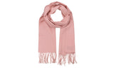 Unisex Classic Softer Than Cashmere Plain Fringe End Scarf