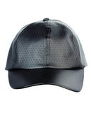 NYFASHION101 Soft PU Leather Perforated Precurved Baseball Cap