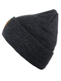 C.C Unisex Plain Cuff Skull Cap Winter Knit Beanie Hat
