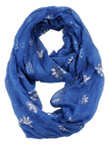 D&Y Christmas Theme Sheer Loop Infinity Scarf