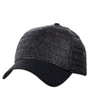 C.C Paper Straw Weaved Panel Precurved Suede Feel Brim Baseball Cap Hat