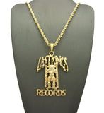 Smooth Polished Last Kings Records Label Pendant w/ 24" Chain Necklaces