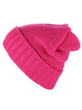 D&Y Women's Cute Top Cat Ears Cuffed Warm Knit Beanie Hat Skull Cap