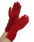 NYfashion101 Exclusive Women's Chic Crinkle Wrist Winter Warm Gloves