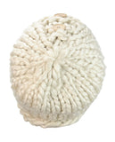 NYfashion101 Wood Button Accent Handmade Big Loop Winter Knit Beanie Hat