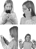 C.C. Kids' Children's Cable Knit Warm Anti-Slip Touchscreen Texting Gloves