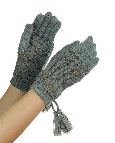 NYfashion101 Exclusive Colorful Confetti Removable Hand Warmer Winter Gloves