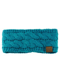 C.C Soft Stretch Winter Warm Cable Knit Fuzzy Lined Ear Warmer Headband