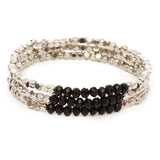 Women's 3 Piece Simple Bead Stretch Bracelet