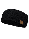 C.C Soft Stretch Winter Warm Cable Knit Fuzzy Lined Ear Warmer Headband