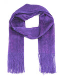 NYFASHION101 Fashionable Sparkly Glitter Thread Lightweight Tassel Scarf, Purple …