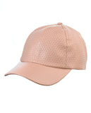 NYFASHION101 Soft PU Leather Perforated Precurved Baseball Cap