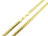 Gold-Tone 8mm Miami Cuban Chain Necklace w/ Lobster Clasp