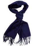 D&Y Unisex Classic Softer Than Cashmere Plain Fringe End Scarf