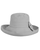 NYFASHION101 Women's Summer Packable Bow Accent Foldable Brim Beach Sun Hat