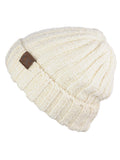 C.C Unisex Chenille Soft Warm Stretchy Thick Cuffed Knit Beanie Cap Hat