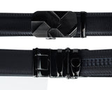 Eurosport Men's Leather Cut-To-Fit Ratchet Dress Belt with Automatic Buckle