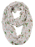D&Y Christmas Theme Sheer Loop Infinity Scarf