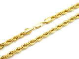 Hip-Hop Style Rappers' 8mm 24" and 30" Rope Chain Necklace Set in Gold-Tone