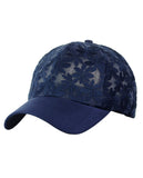 C.C Women's Floral Lace Panel Vented Adjustable Precurved Baseball Cap Hat