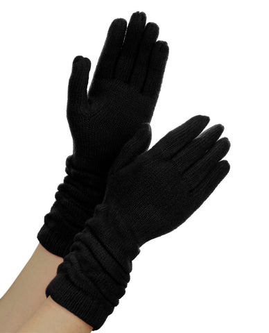 NYfashion101 Exclusive Women's Chic Crinkle Wrist Winter Warm Gloves