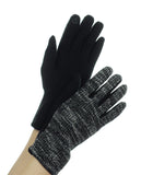 NYfashion101 Exclusive Women's Metallic Thread Winter Driving Gloves