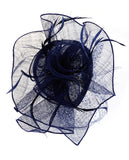 NYFASHION101 Cocktail Formal Party Face Veil Floral Mesh Fascinator Headband