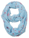 D&Y Christmas Theme Sheer Loop Infinity Scarf