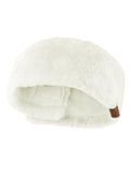 C.C Women's Soft Faux Fur Feel Sherpa Lined Ear Warmer Headband Headwrap