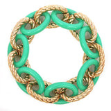 Women's Braided and Smooth Link Fashion Stretch Bracelet
