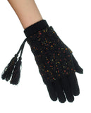 NYfashion101 Exclusive Colorful Confetti Removable Hand Warmer Winter Gloves