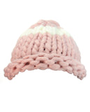 Two Tone Single Strip Handmade Big Loop Helsinski Hat Beanie