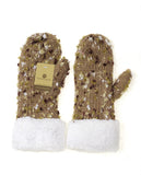 NYfashion101 Exclusive Women's Confetti Knit Winter Warm Cuff Mittens