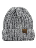 C.C Unisex Chenille Soft Warm Stretchy Thick Cuffed Knit Beanie Cap Hat