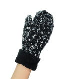 NYfashion101 Exclusive Women's Confetti Knit Winter Warm Cuff Mittens