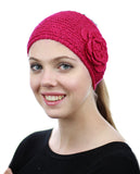 NYFASHION101 Hand Knitted Button Closure Winter Headband Headwrap